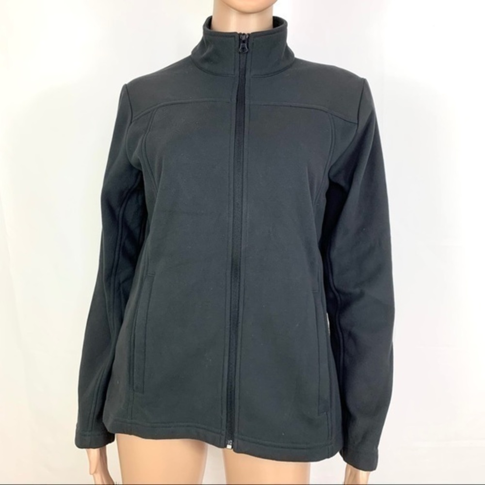 ORVIS Women’s Jacket Black zipper down Sz M